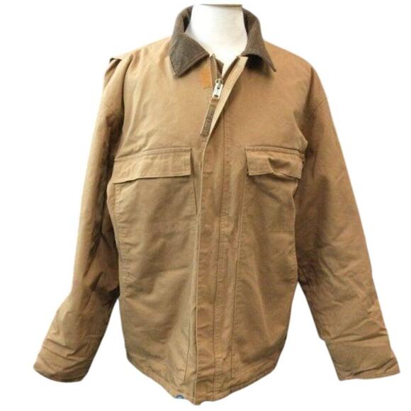 Berne Brown Duck Canvas Chore Jacket – Large Tall (44-46) – Rugged Workwear